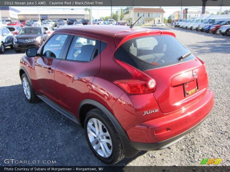 Cayenne Red / Black/Silver Trim 2012 Nissan Juke S AWD