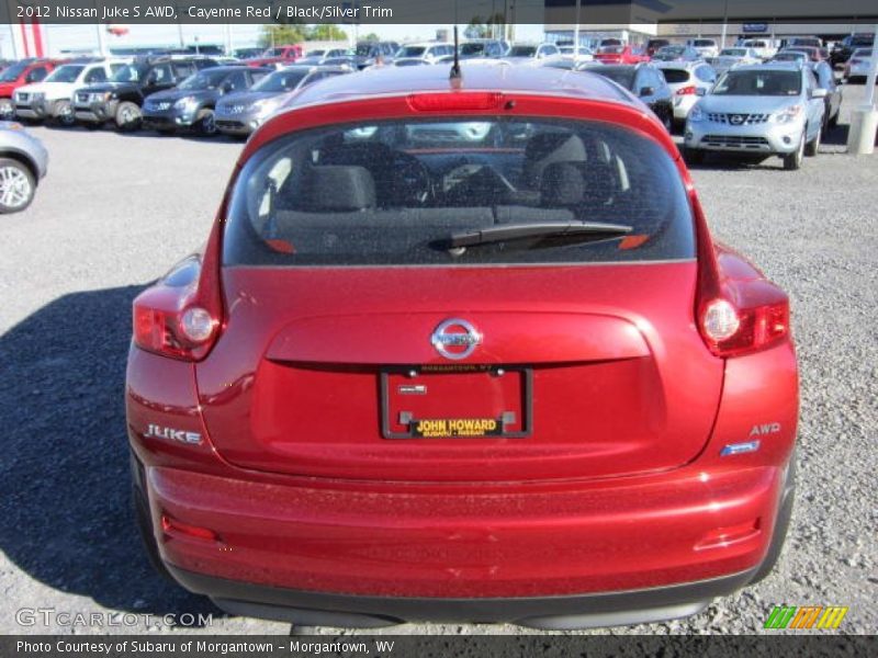 Cayenne Red / Black/Silver Trim 2012 Nissan Juke S AWD