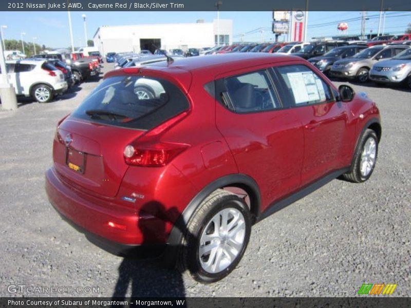 Cayenne Red / Black/Silver Trim 2012 Nissan Juke S AWD
