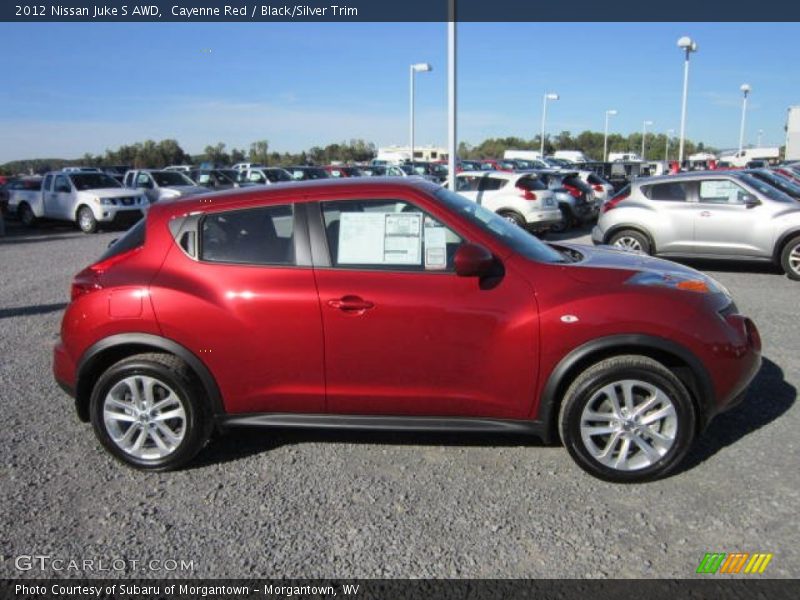 Cayenne Red / Black/Silver Trim 2012 Nissan Juke S AWD