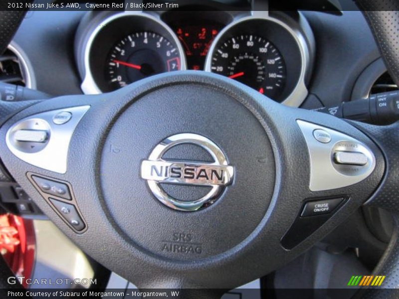 Cayenne Red / Black/Silver Trim 2012 Nissan Juke S AWD
