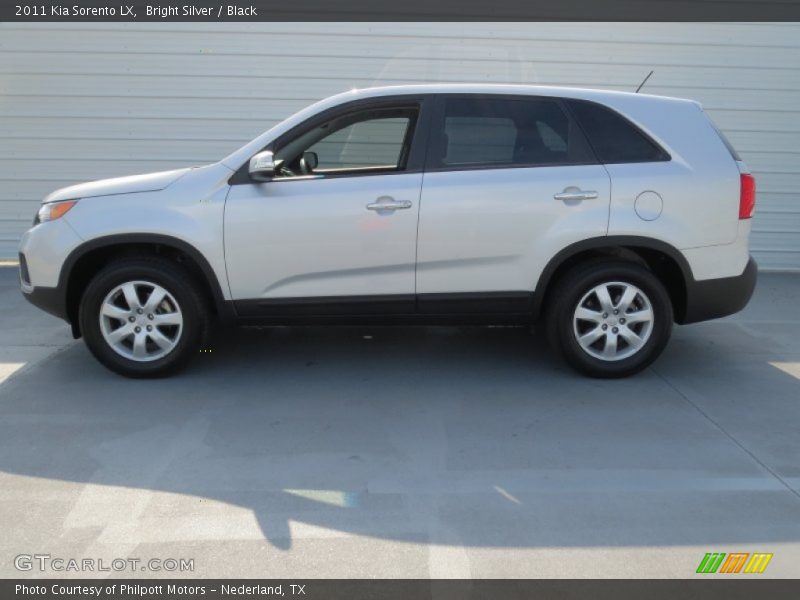 Bright Silver / Black 2011 Kia Sorento LX