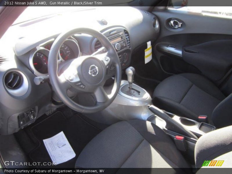 Gun Metallic / Black/Silver Trim 2012 Nissan Juke S AWD