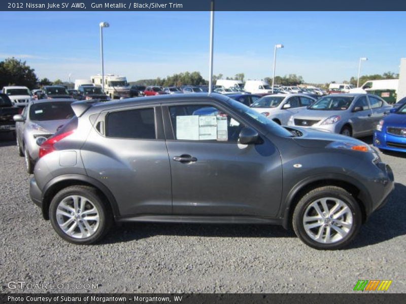 Gun Metallic / Black/Silver Trim 2012 Nissan Juke SV AWD