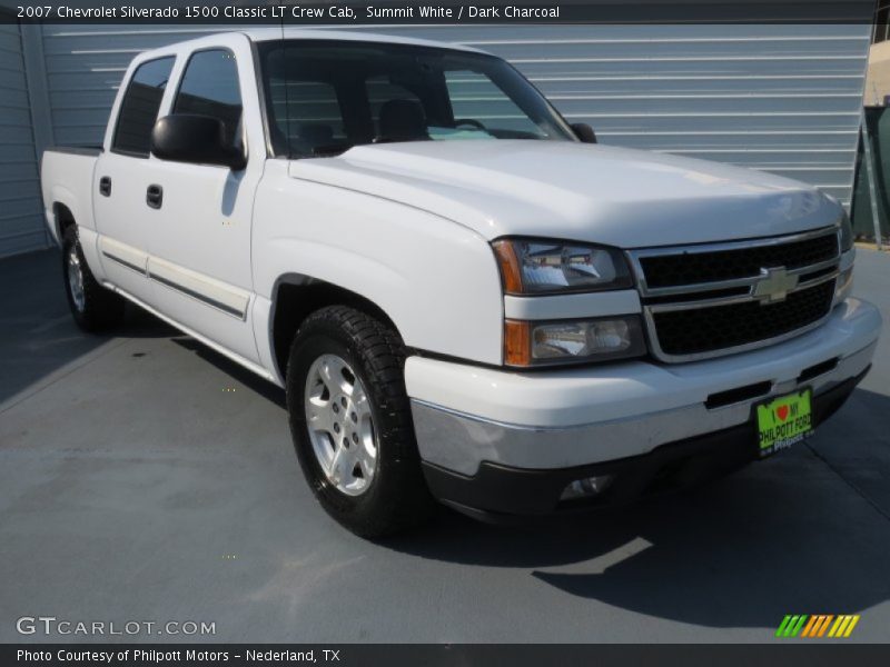 Summit White / Dark Charcoal 2007 Chevrolet Silverado 1500 Classic LT Crew Cab