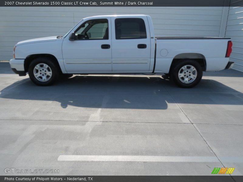 Summit White / Dark Charcoal 2007 Chevrolet Silverado 1500 Classic LT Crew Cab