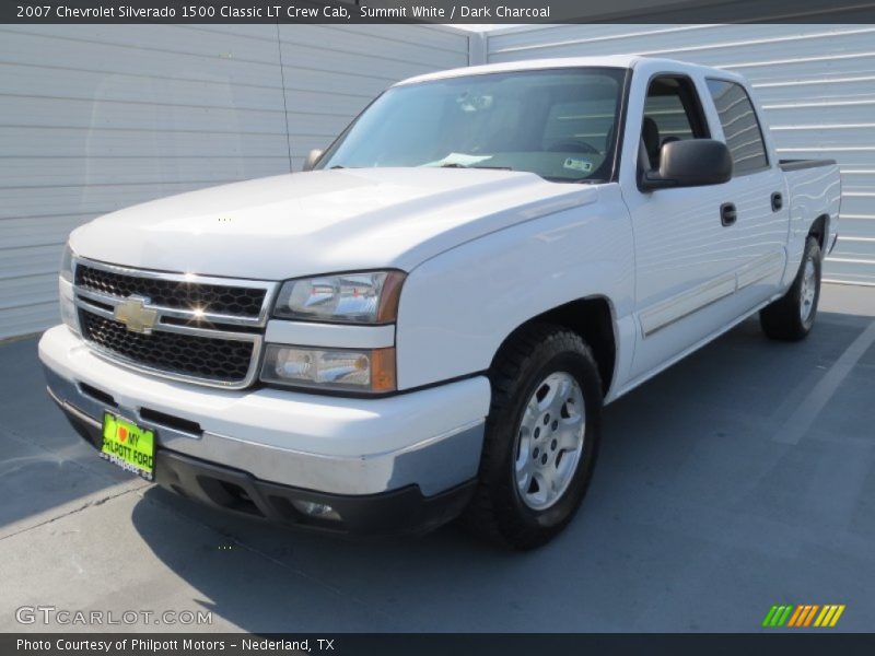 Summit White / Dark Charcoal 2007 Chevrolet Silverado 1500 Classic LT Crew Cab
