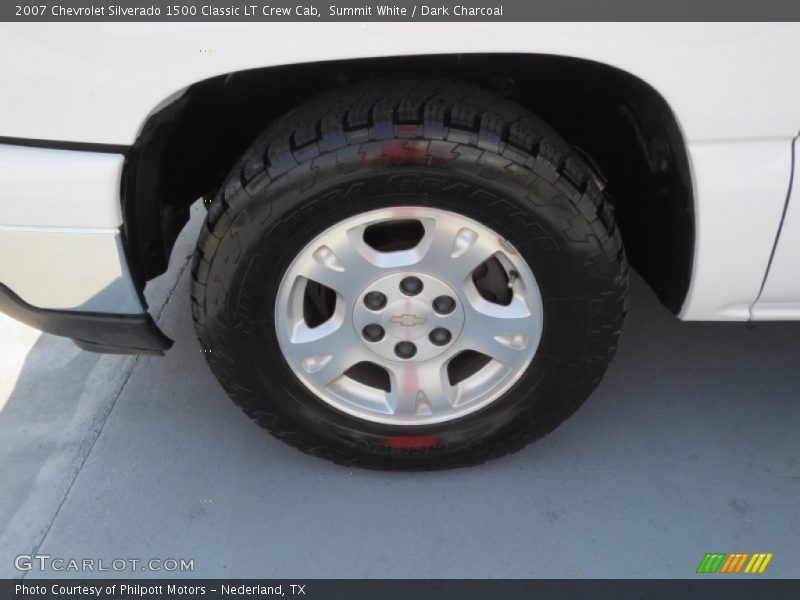 Summit White / Dark Charcoal 2007 Chevrolet Silverado 1500 Classic LT Crew Cab