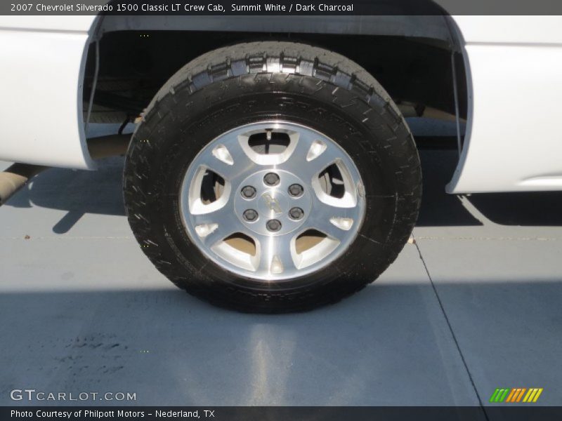 Summit White / Dark Charcoal 2007 Chevrolet Silverado 1500 Classic LT Crew Cab