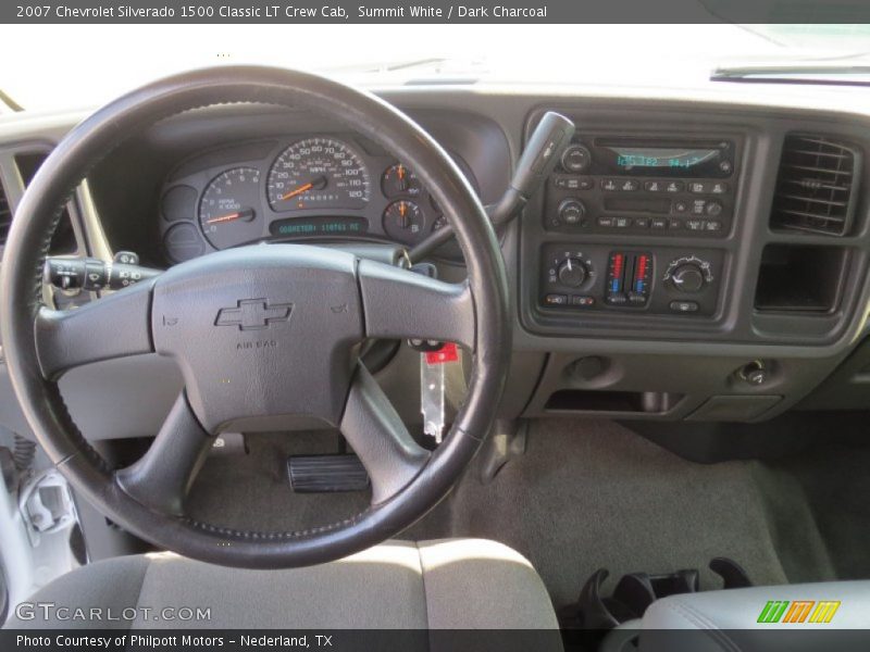 Summit White / Dark Charcoal 2007 Chevrolet Silverado 1500 Classic LT Crew Cab