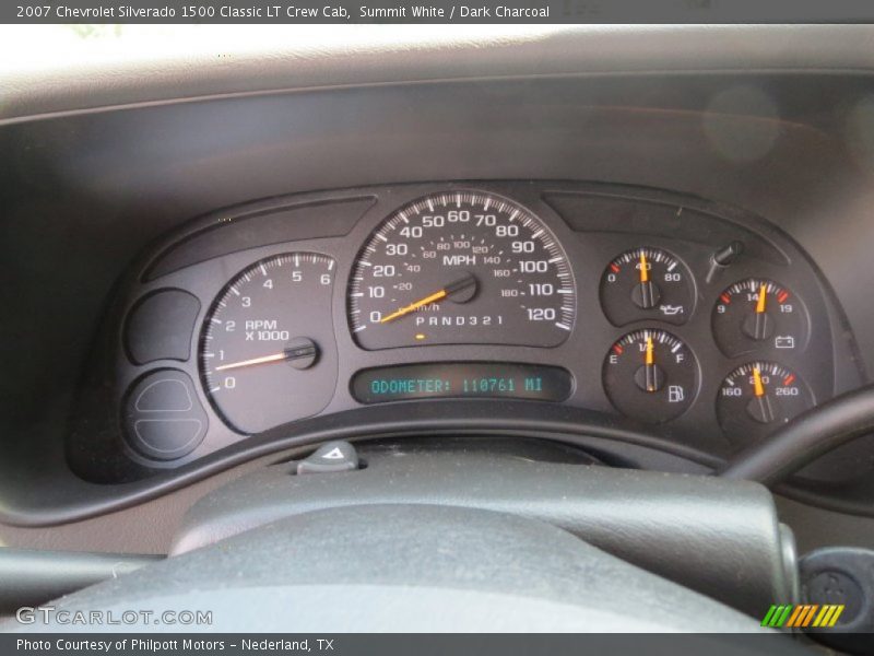 Summit White / Dark Charcoal 2007 Chevrolet Silverado 1500 Classic LT Crew Cab