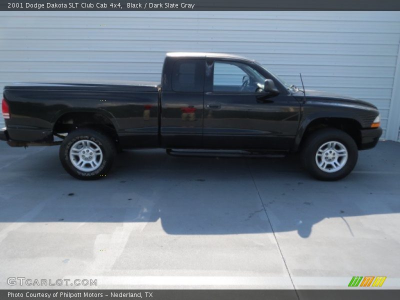 Black / Dark Slate Gray 2001 Dodge Dakota SLT Club Cab 4x4