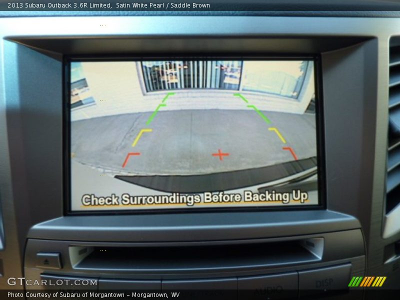 Satin White Pearl / Saddle Brown 2013 Subaru Outback 3.6R Limited
