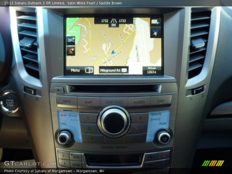 Satin White Pearl / Saddle Brown 2013 Subaru Outback 3.6R Limited