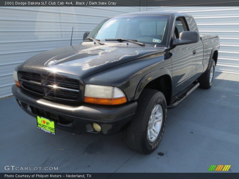 Black / Dark Slate Gray 2001 Dodge Dakota SLT Club Cab 4x4