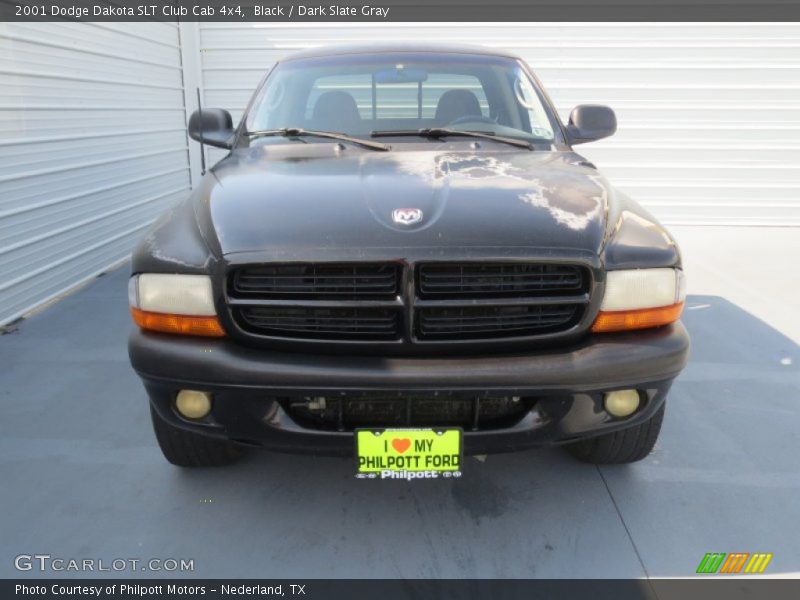 Black / Dark Slate Gray 2001 Dodge Dakota SLT Club Cab 4x4