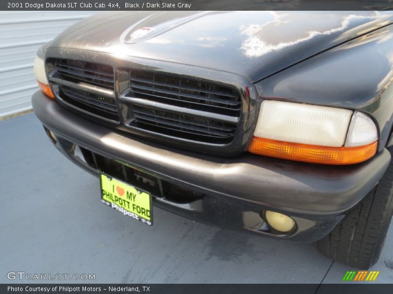 Black / Dark Slate Gray 2001 Dodge Dakota SLT Club Cab 4x4