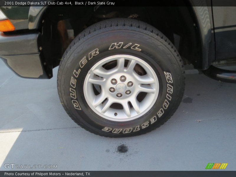 Black / Dark Slate Gray 2001 Dodge Dakota SLT Club Cab 4x4