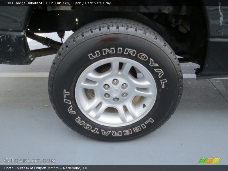 Black / Dark Slate Gray 2001 Dodge Dakota SLT Club Cab 4x4