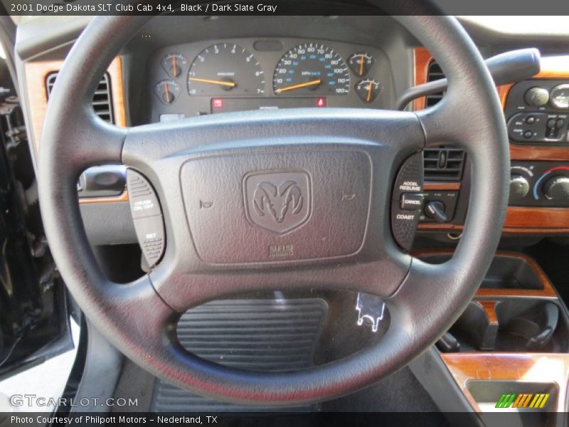 Black / Dark Slate Gray 2001 Dodge Dakota SLT Club Cab 4x4