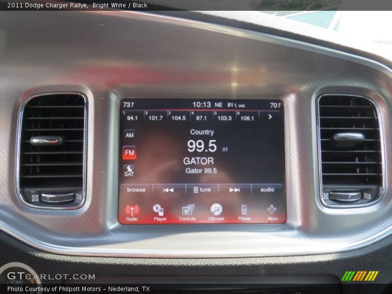 Bright White / Black 2011 Dodge Charger Rallye