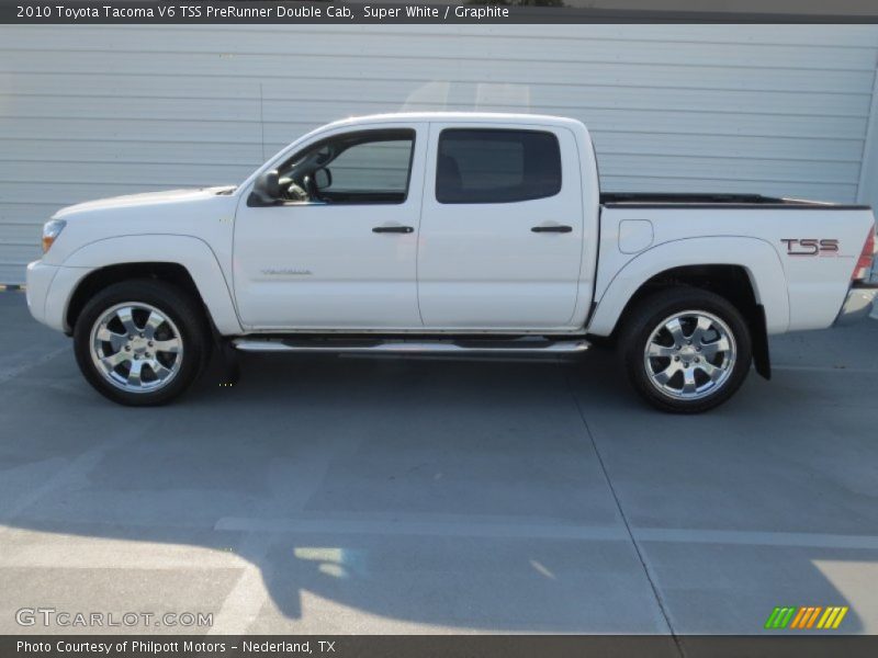 Super White / Graphite 2010 Toyota Tacoma V6 TSS PreRunner Double Cab