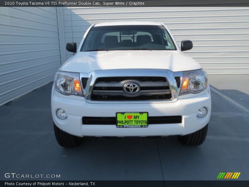 Super White / Graphite 2010 Toyota Tacoma V6 TSS PreRunner Double Cab