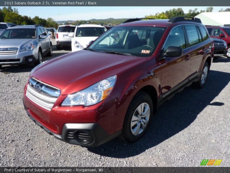 Venetian Red Pearl / Black 2013 Subaru Outback 2.5i