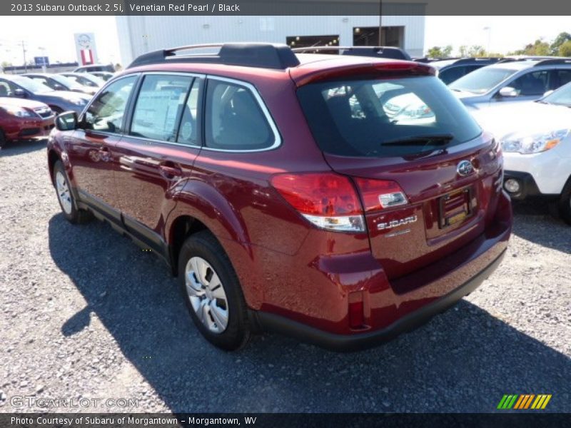 Venetian Red Pearl / Black 2013 Subaru Outback 2.5i