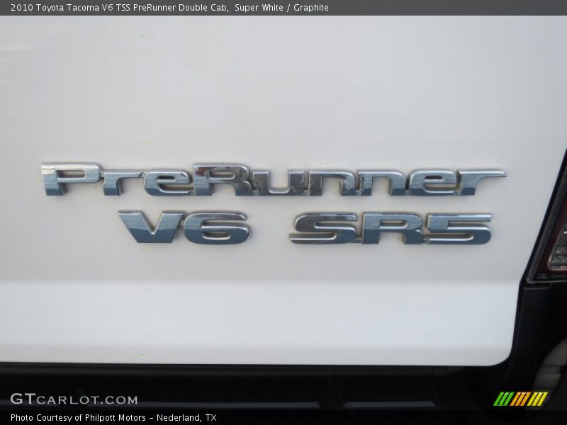 Super White / Graphite 2010 Toyota Tacoma V6 TSS PreRunner Double Cab