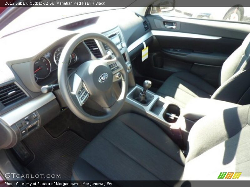 Venetian Red Pearl / Black 2013 Subaru Outback 2.5i