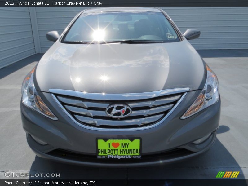 Harbor Gray Metallic / Gray 2013 Hyundai Sonata SE