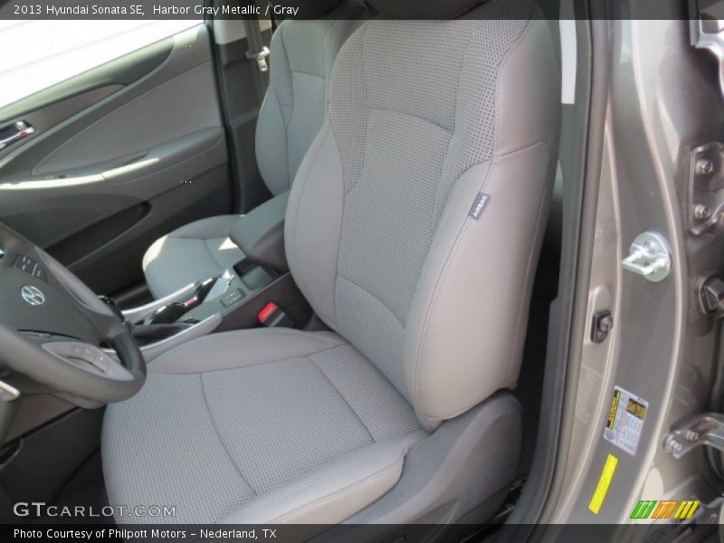 Harbor Gray Metallic / Gray 2013 Hyundai Sonata SE