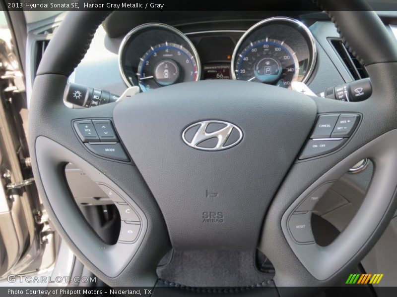 Harbor Gray Metallic / Gray 2013 Hyundai Sonata SE