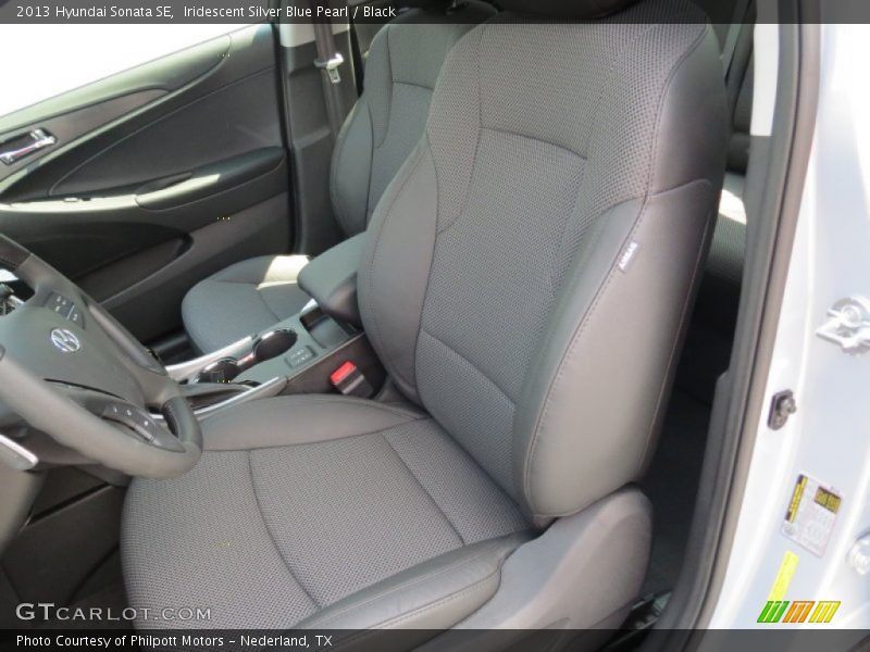 Iridescent Silver Blue Pearl / Black 2013 Hyundai Sonata SE