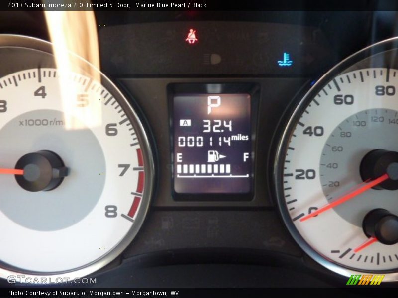 Marine Blue Pearl / Black 2013 Subaru Impreza 2.0i Limited 5 Door