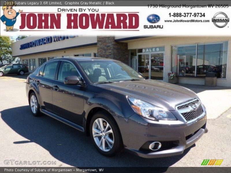 Graphite Gray Metallic / Black 2013 Subaru Legacy 3.6R Limited