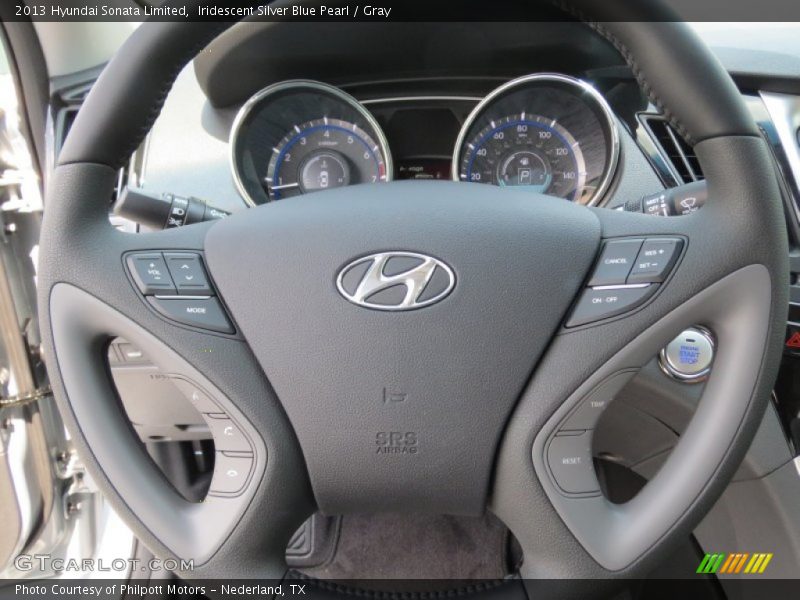 Iridescent Silver Blue Pearl / Gray 2013 Hyundai Sonata Limited