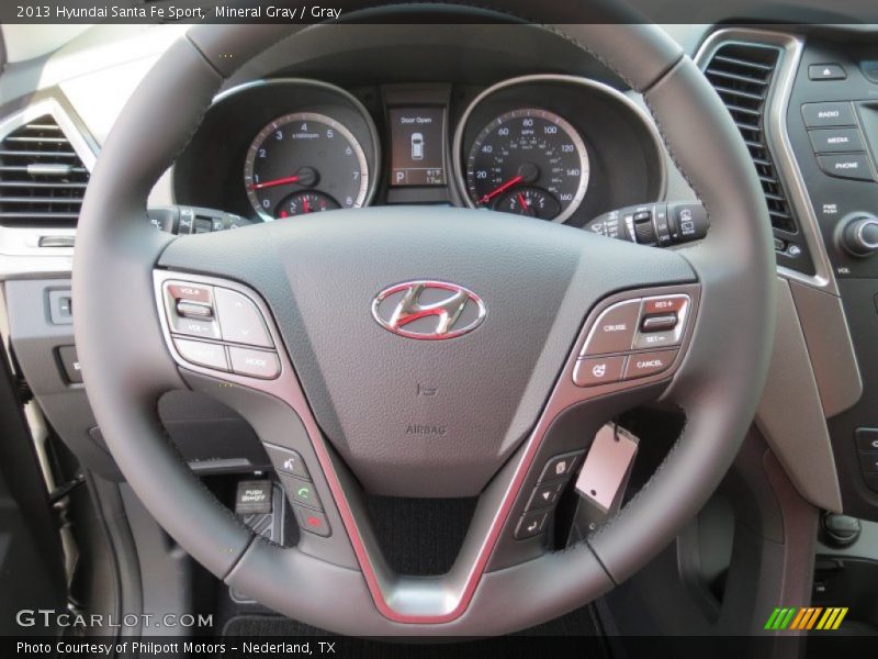 Mineral Gray / Gray 2013 Hyundai Santa Fe Sport