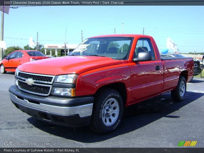Victory Red / Dark Charcoal 2007 Chevrolet Silverado 1500 Classic Work Truck