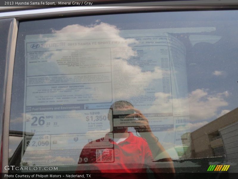 Mineral Gray / Gray 2013 Hyundai Santa Fe Sport