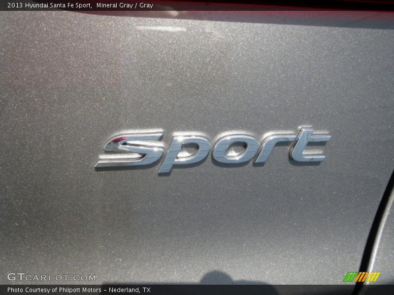 Mineral Gray / Gray 2013 Hyundai Santa Fe Sport