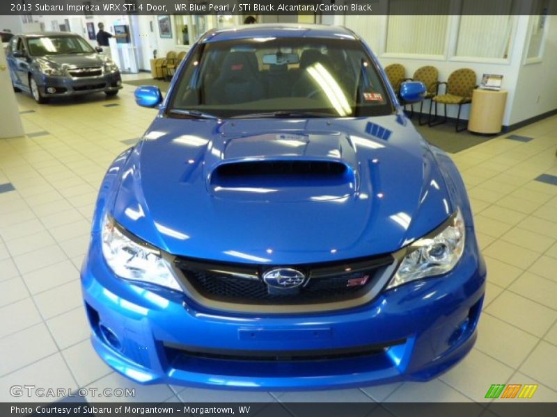 WR Blue Pearl / STi Black Alcantara/Carbon Black 2013 Subaru Impreza WRX STi 4 Door