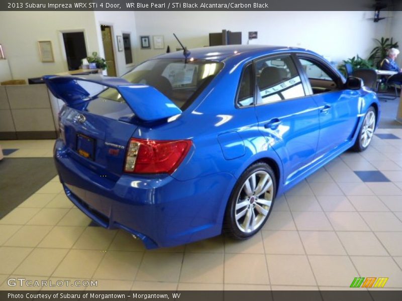 WR Blue Pearl / STi Black Alcantara/Carbon Black 2013 Subaru Impreza WRX STi 4 Door