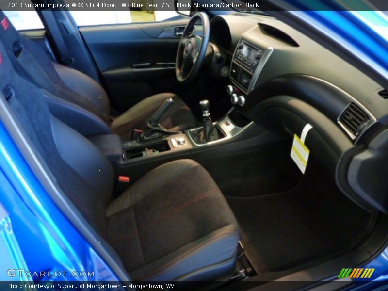  2013 Impreza WRX STi 4 Door STi Black Alcantara/Carbon Black Interior