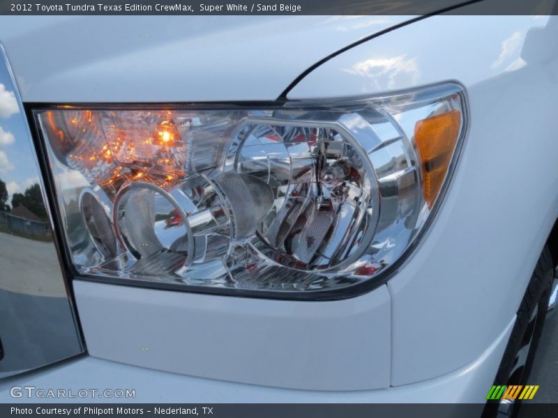 Super White / Sand Beige 2012 Toyota Tundra Texas Edition CrewMax