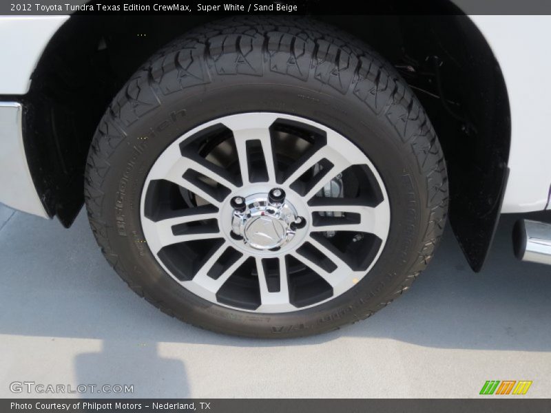Super White / Sand Beige 2012 Toyota Tundra Texas Edition CrewMax