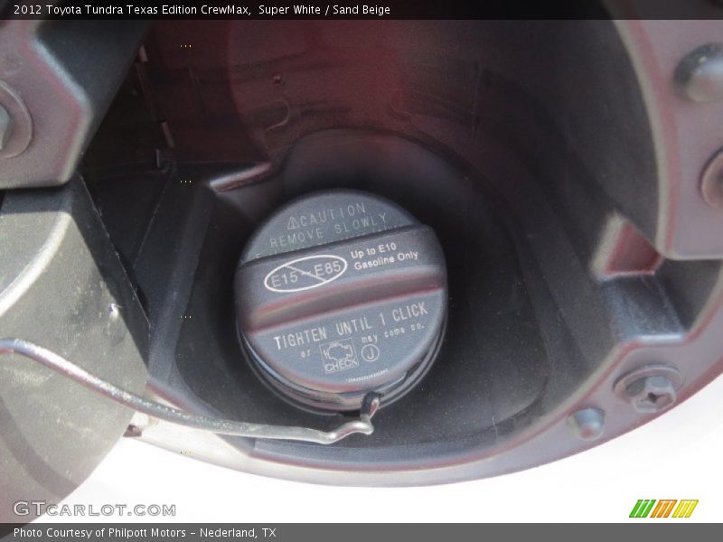 Super White / Sand Beige 2012 Toyota Tundra Texas Edition CrewMax