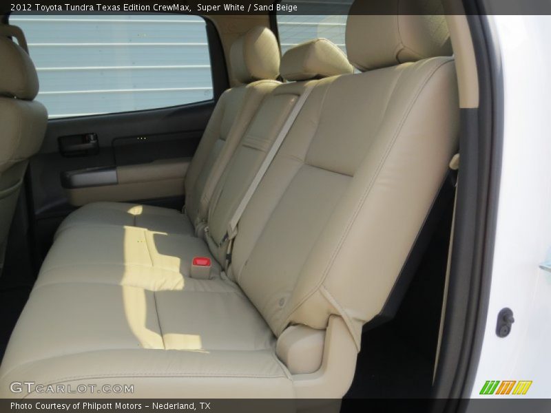 Super White / Sand Beige 2012 Toyota Tundra Texas Edition CrewMax
