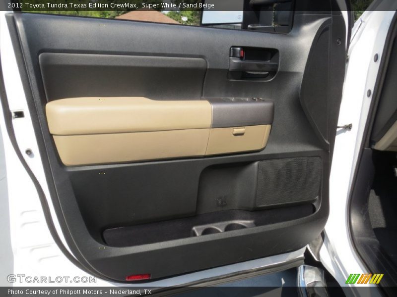 Super White / Sand Beige 2012 Toyota Tundra Texas Edition CrewMax